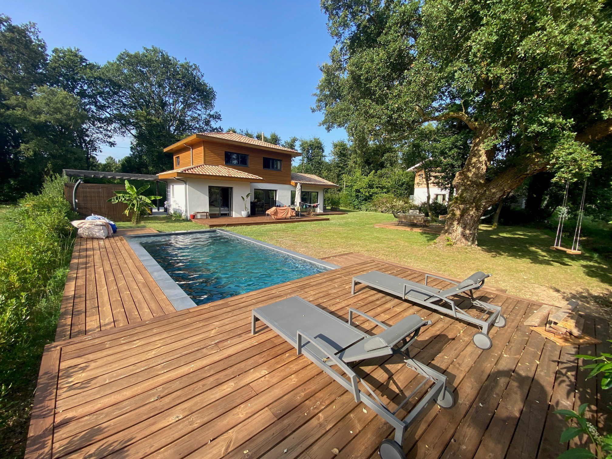 Maison familiale avec piscine à Seignosse